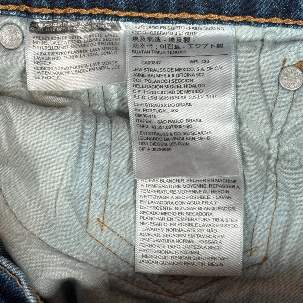 Levi's 505 Regular Fit Jeans Mens 33x32 Blue Straight Leg Denim Pants